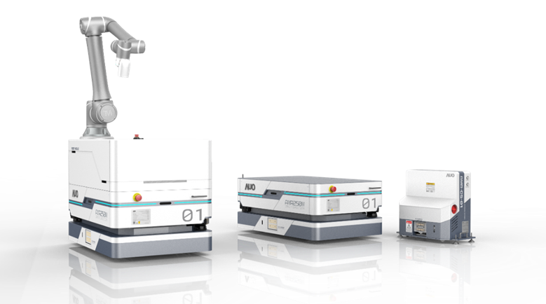 天博數位開發的自主式移動機器人（AMR250M），搭配全向輪並結合AI演算法、2D LiDAR、3D攝影機等技術，協助客戶實現產線全自動化